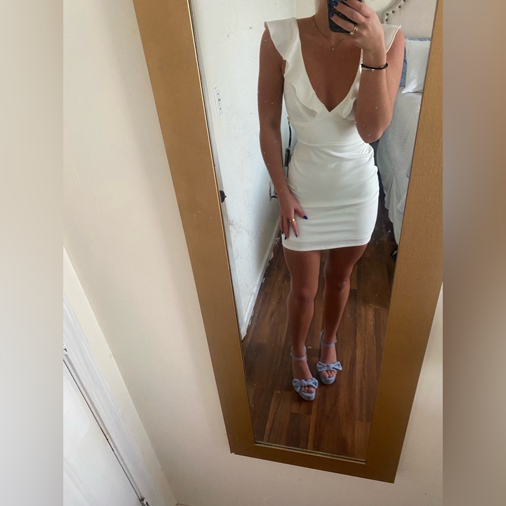 Lulus White Mini Dress - Picture 4 of 5